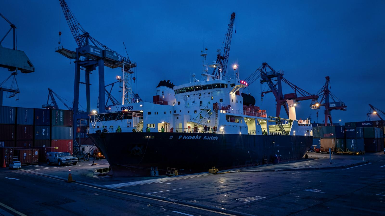 Navire d'assistance en opération offshore